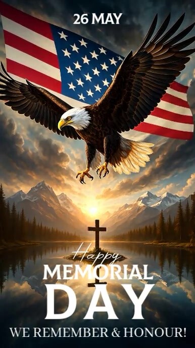 Copy of Happy memorial day instagram story design template | PosterMyWall