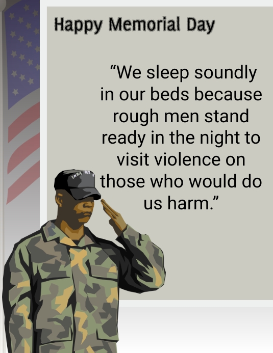 Copy of Happy memorial day quotes poster | PosterMyWall