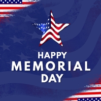 Happy Memorial Day Template Vierkant (1:1)