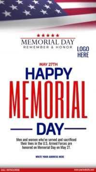 happy memorial day template Instagram Story