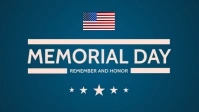 Happy Memorial Day Template Facebook Cover Video (16:9)