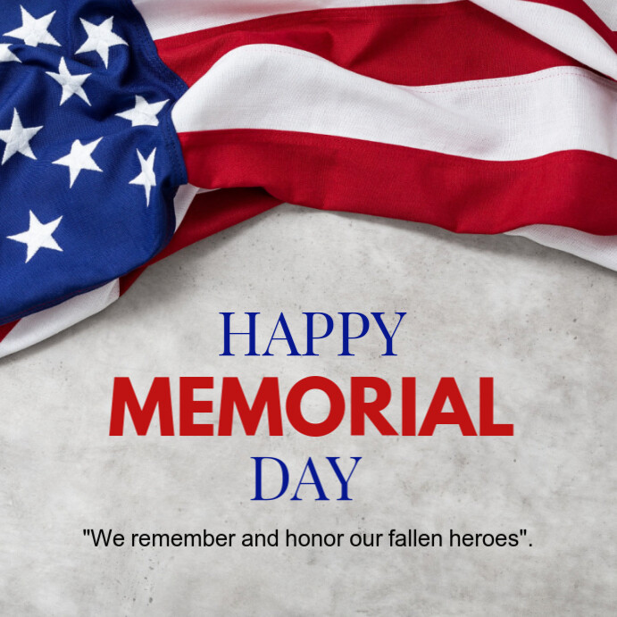 Copy of Happy memorial day template instagram post | PosterMyWall