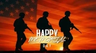 Happy Memorial Day Video Pos Twitter template