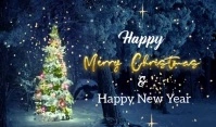 Happy merry Christmas celebration Etiqueta template