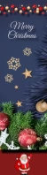 Happy merry Christmas customisable ads Skyscraper, breed template