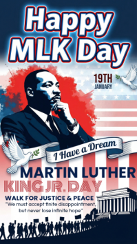happy MLK day Instagram Story template