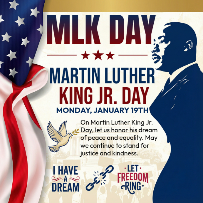 Copy of happy MLK day | PosterMyWall