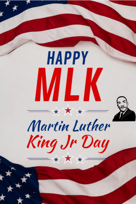 Happy MLK Martin Luther king Jr Day 2026 Template | PosterMyWall