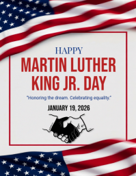 Happy MLK Martin Luther king Jr Day 2026 Template | PosterMyWall