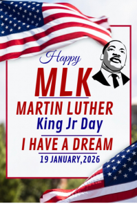 Happy MLK Martin Luther king Jr Day 2026 Template | PosterMyWall