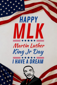 Happy MLK Martin Luther king Jr Day 2026 Template | PosterMyWall