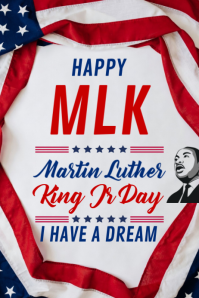 Happy MLK Martin Luther king Jr Day 2026 Template | PosterMyWall
