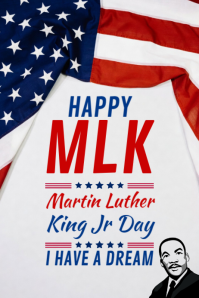 Happy MLK Martin Luther king Jr Day 2026 Template | PosterMyWall