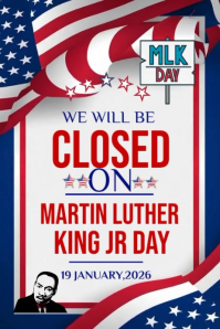 Plantilla de Happy MLK Martin Luther king Jr Day 2026 | PosterMyWall