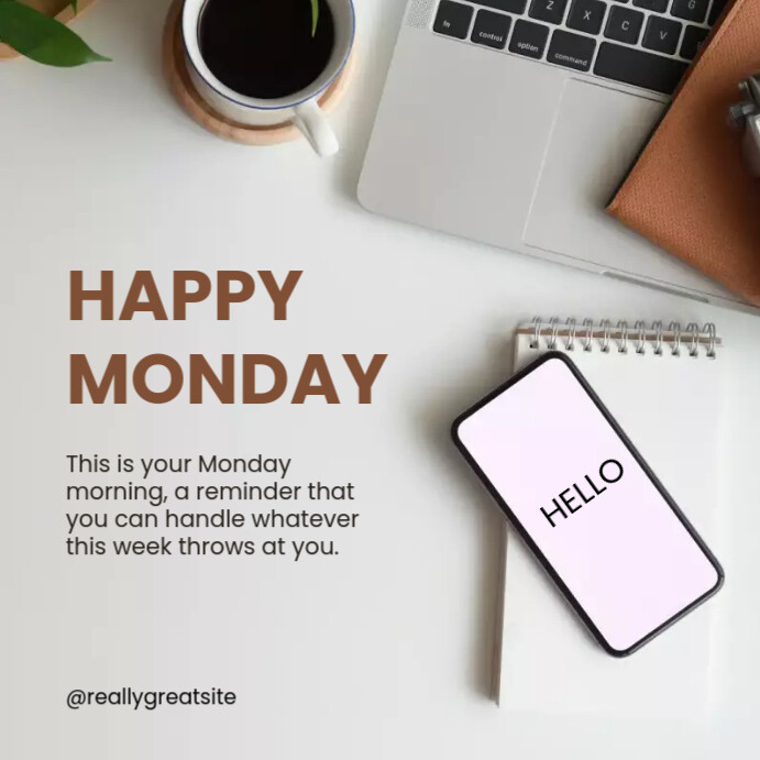 Happy Monday Instagram Post Template | PosterMyWall