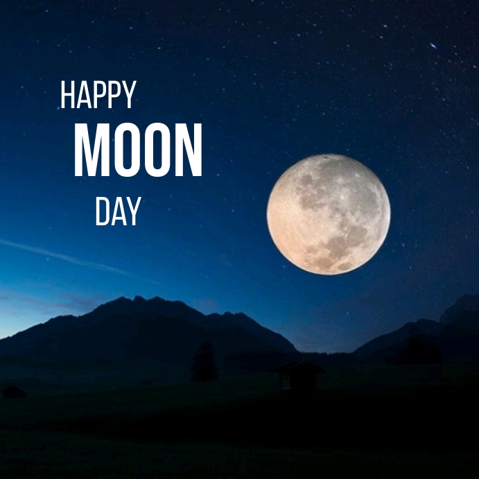 Moon Posts Happy moon day Instagram post Template | PosterMyWall