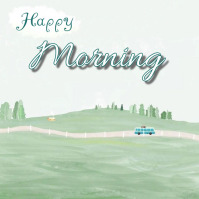 Happy Morning Instagram-bericht template