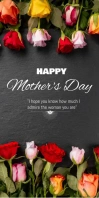 Happy mother's day 2024 design template Bannière rétractable 3 pouces x 6 pouces