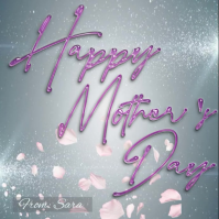 Grey Mother's Day Greeting Instagram Post Template
