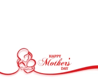 Happy Mother's day background Large Rectangle template