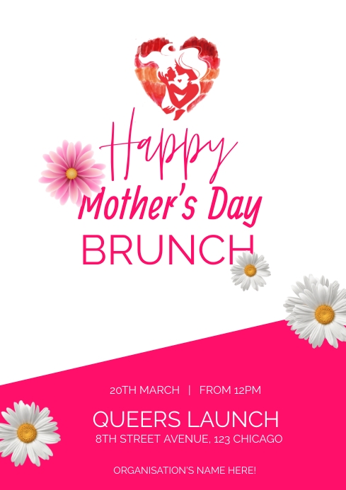HAPPY MOTHER'S DAY BRUNCH A4 template