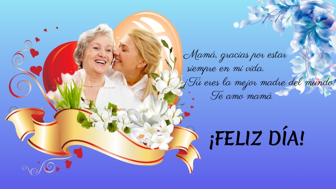 HAPPY MOTHER'S DAY CARD Digitale display (16:9) template