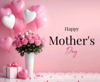 Happy Mother's Day Rectángulo Mediano template