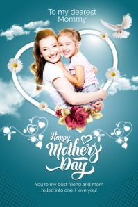 Happy Mother's Day Banner 4' × 6' template