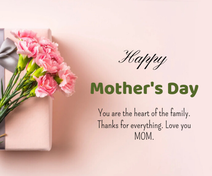 Happy Mother's Day Medium Rectangle template