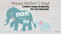 Happy Mother's day En-tête de blog template