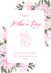 Happy Mother's Day A4 template