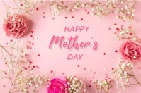 Happy Mother's Day Этикетка template