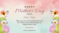 Happy Mother's Day Greeting Poster Banner Digital Display (16:9) template