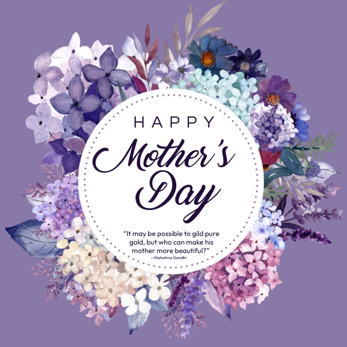 Happy Mother's Day IG Poster Publicação no Instagram template