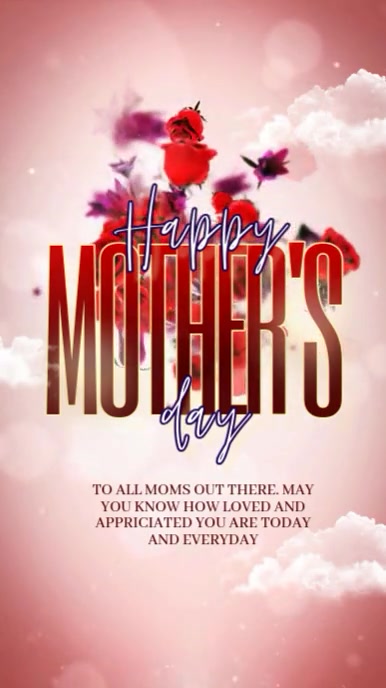 Happy Mother's day instagram STORY design template Instagram-verhaal