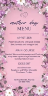 Happy Mother's Day Menu Spanduk Gulir Atas 3' × 6' template