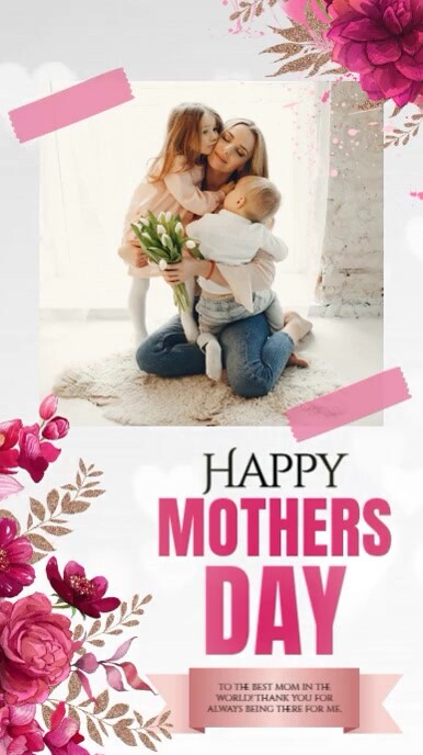 happy mother's day message design template Instagram Story