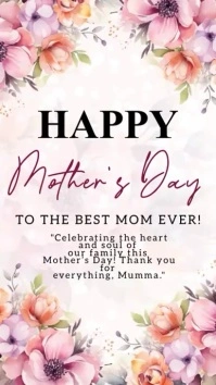 happy mother's day MESSAGE template Instagram Story