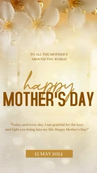 happy mother's day MESSAGE template Instagram Story