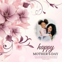 happy mother's day MESSAGE template Square (1:1)