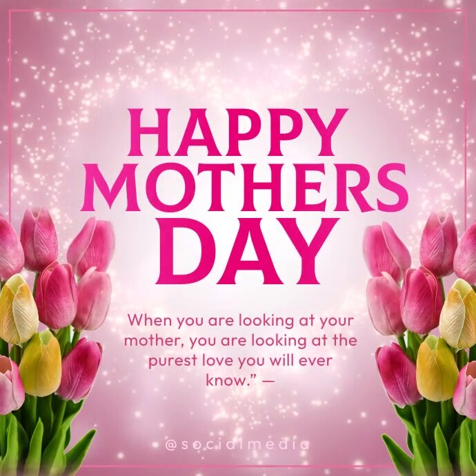 happy mother's day quotes video template Instagram Post