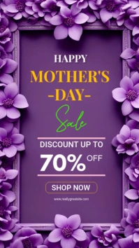 Happy Mother's Day Sale Instagram Story Post 2025 template