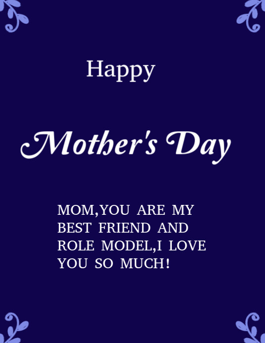 Happy Mother's day template 2025 Flyer (US Letter)