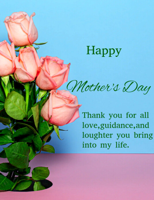 Happy Mother's day template 2025 Flyer (US Letter)