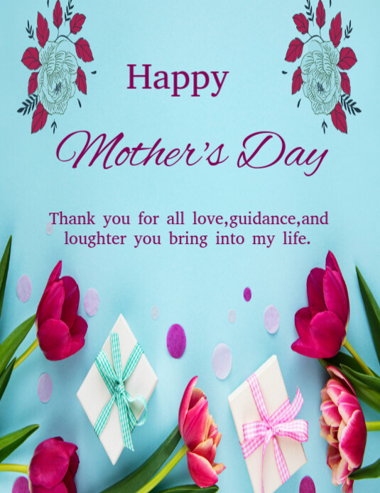 Happy Mother's day template 2025 Flyer (US Letter)