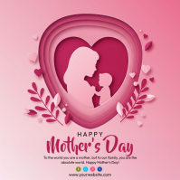 Happy Mother's Day template Carré (1:1)