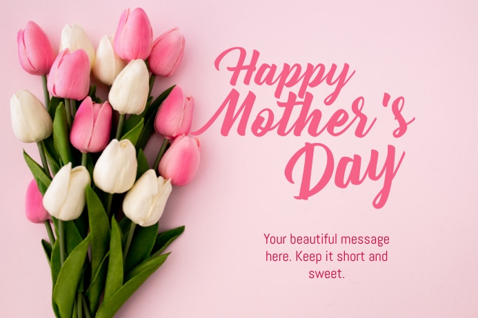 happy mother's day card Poster template