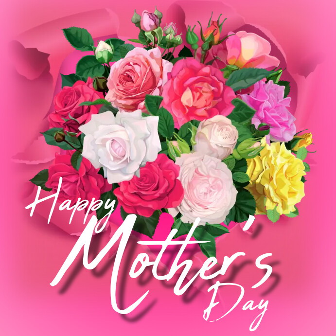 Happy Mother's Day Card Wpis na Instagrama template