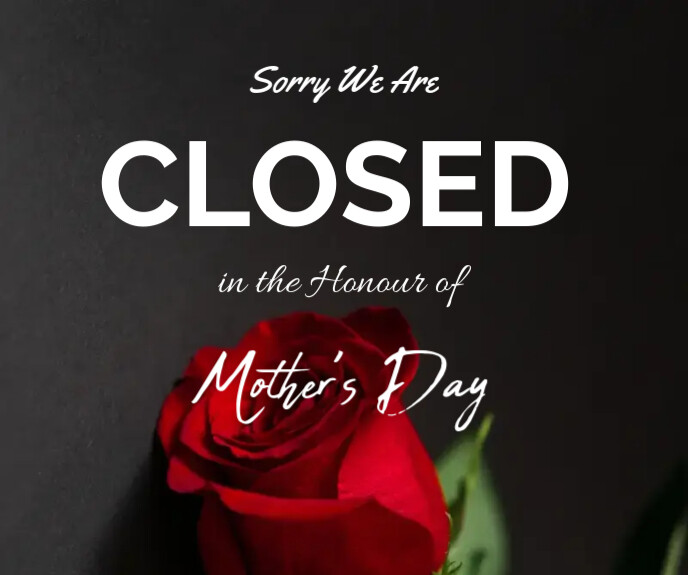 Happy mother's day closed templates Średni prostokąt