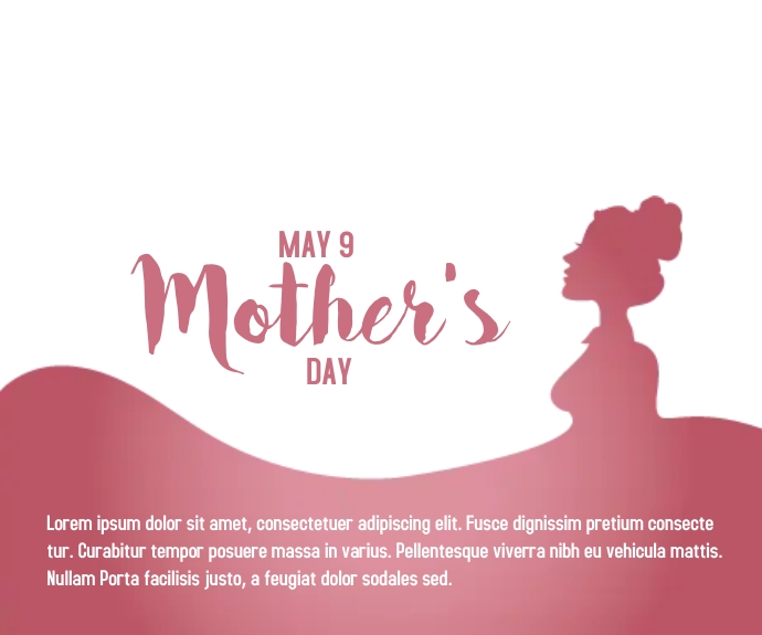 Happy Mother's day concept Średni prostokąt template
